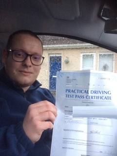 Carl Passed Driving Test