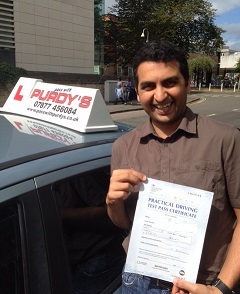 Iqbal Passed Driving Test