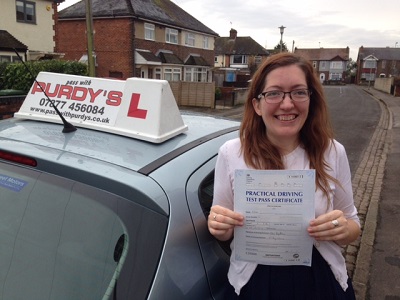 Joanna Passed Driving Test