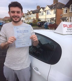 Lewis Passed Driving Test