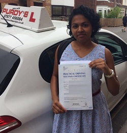 Nafasia Passed Driving Test