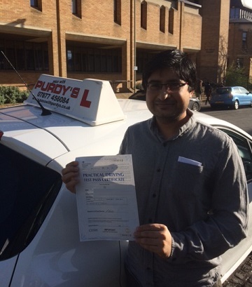 Pradeep Passed Driving Test