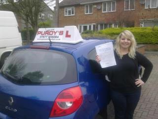 Rachel Passed Driving Test