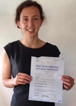 Zoe Passed Driving Test